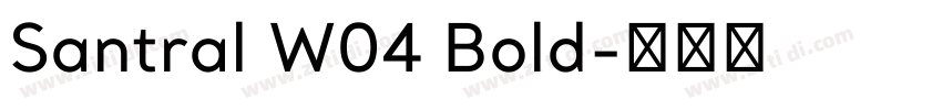 Santral W04 Bold字体转换